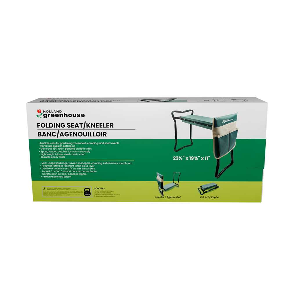 Folding Garden Kneeler and Seat – Ergonomic Gardening Support