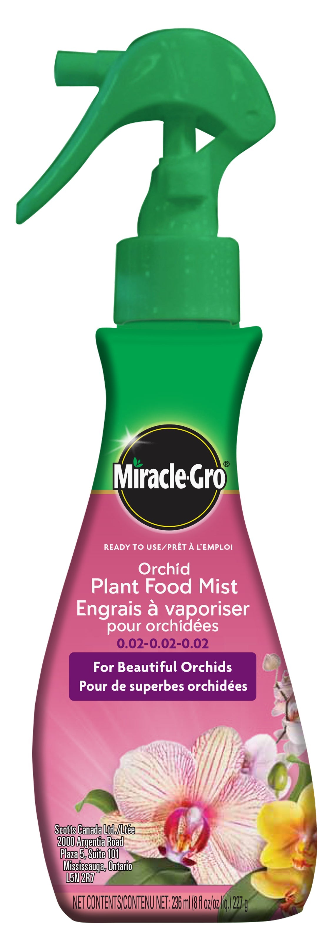 Orchid plant food mist