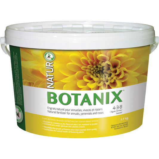 Engrais naturel pour annuelles, vivaces et rosiers 4-3-8 Botanix NATUR