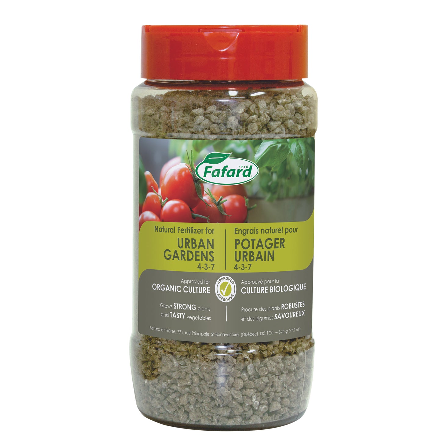 Natural fertilizer for urban gardens 4-3-7