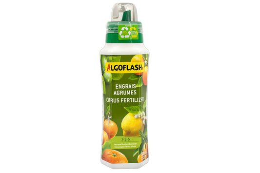 Engrais liquide Algoflash pour orangers et citronniers 7-3-6