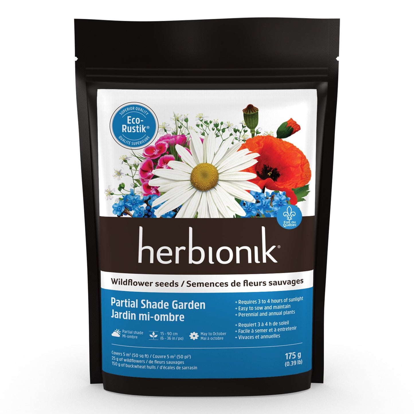 Semence de Fleurs Sauvages Eco-rustik pour la Mi-Ombre Herbionik