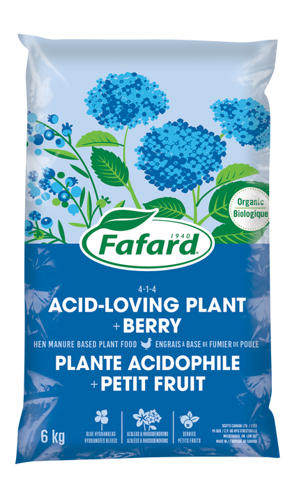 Natural fertilizer for acid loving plants and berries 4-1-4