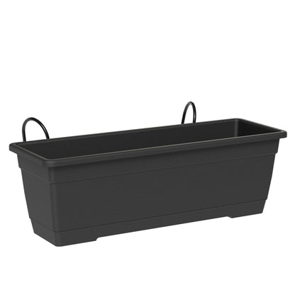 Birka Teraplast balcony planter with metal support