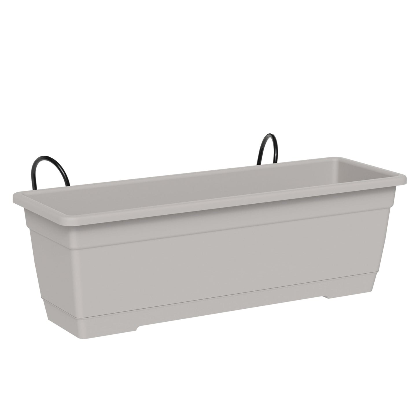 Birka Teraplast balcony planter with metal support