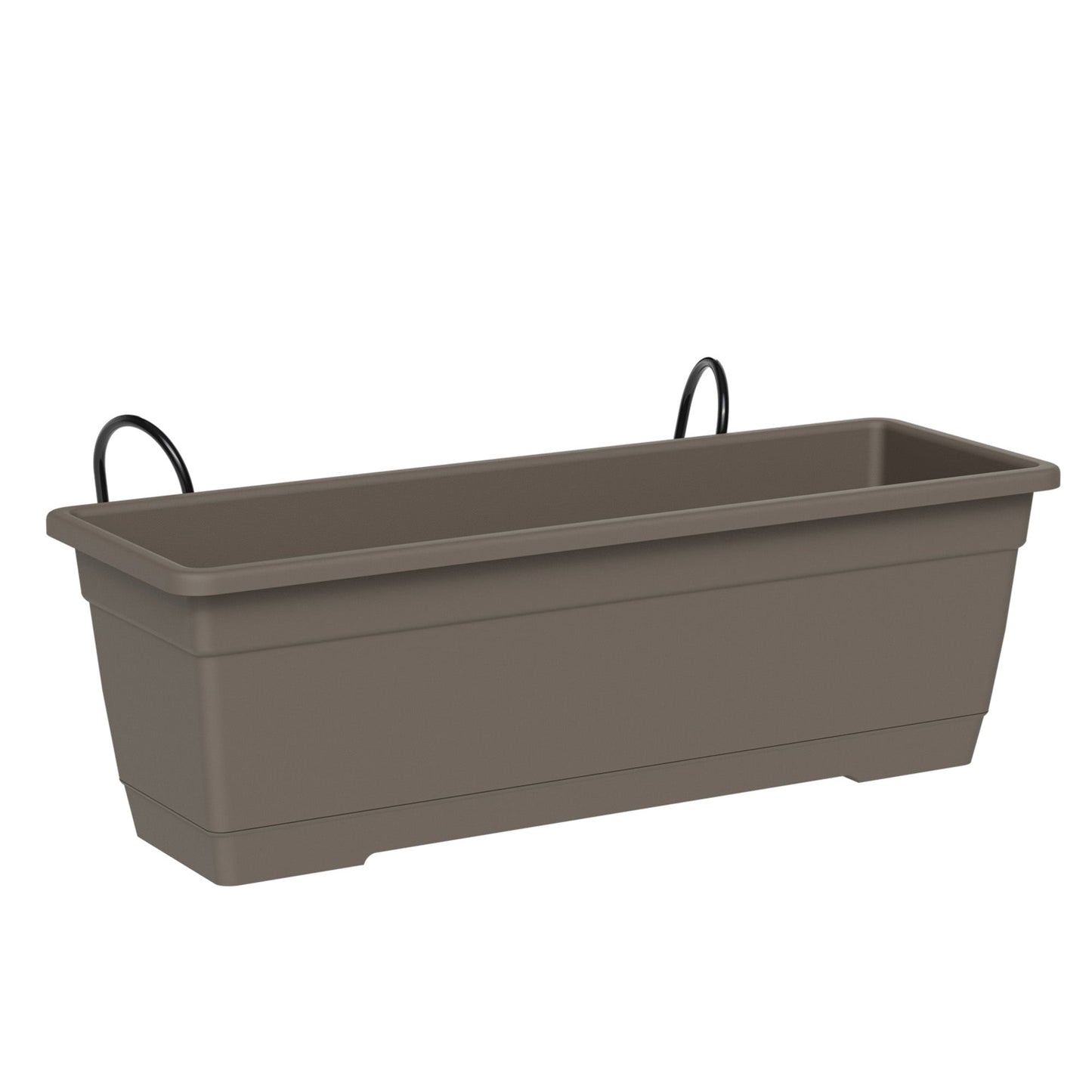 Birka Teraplast balcony planter with metal support