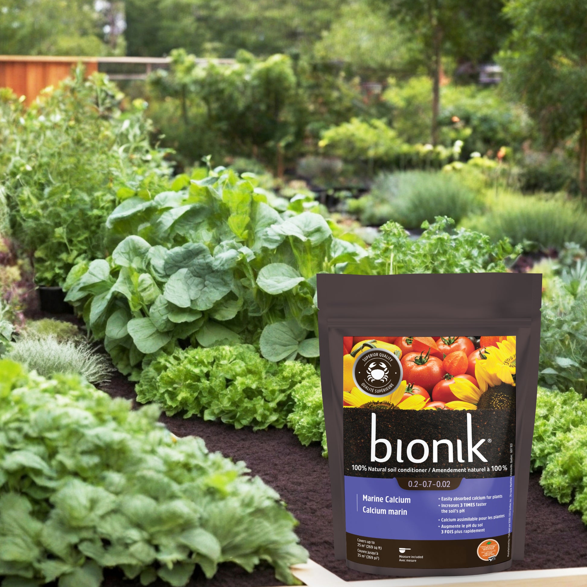 organic calcium fertilizer for plants Bionik® Marine Calcium - Organic Fertilizer 0.2-0.7-0.02 - Quebec