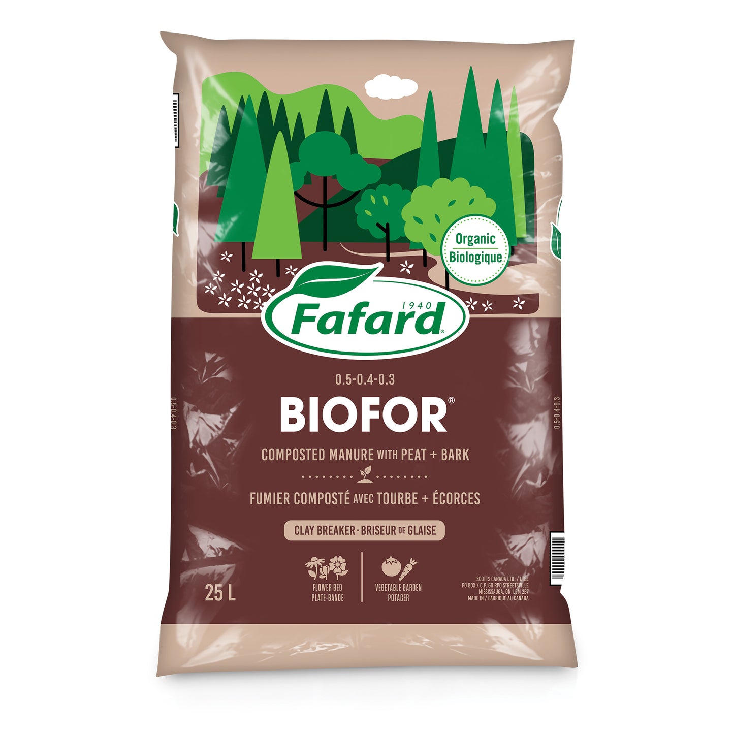 BIOFOR® Composted manure with peat and bark