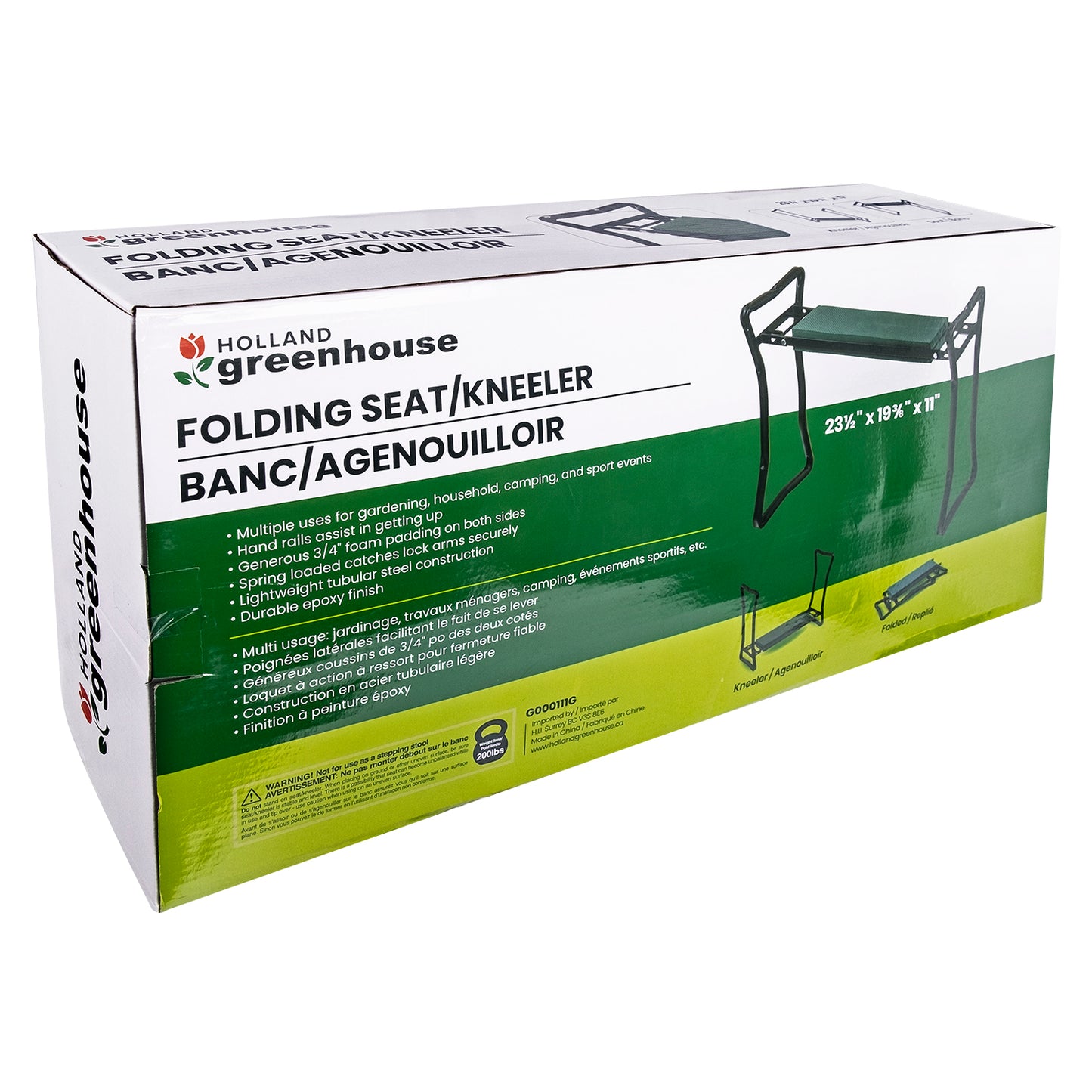 Folding Garden Kneeler and Seat – Ergonomic Gardening Support