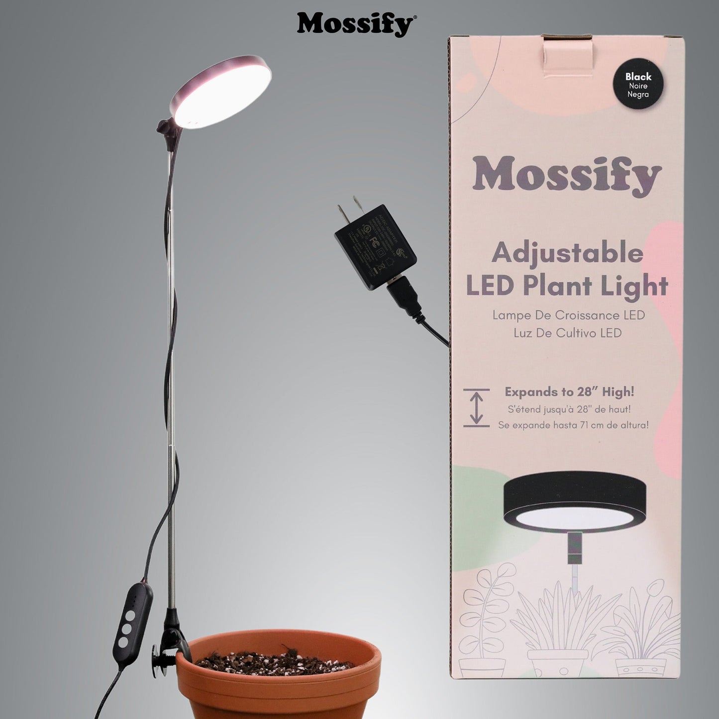 Adjustable LED plant light