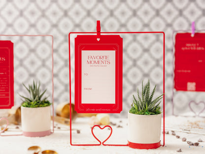 Photo frame with Haworthia Love Notes - Live Trends
