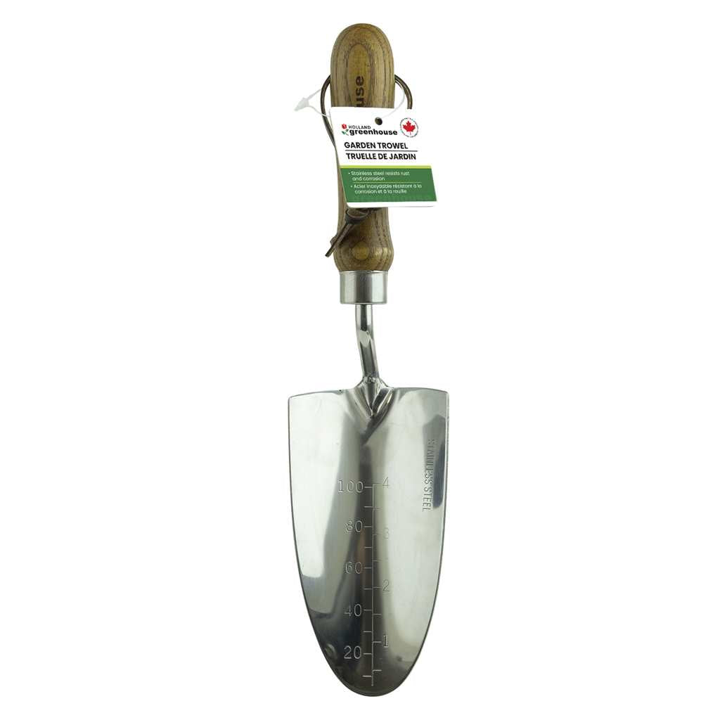 Holland Greenhouse Hand Trowel – Steel and Wood