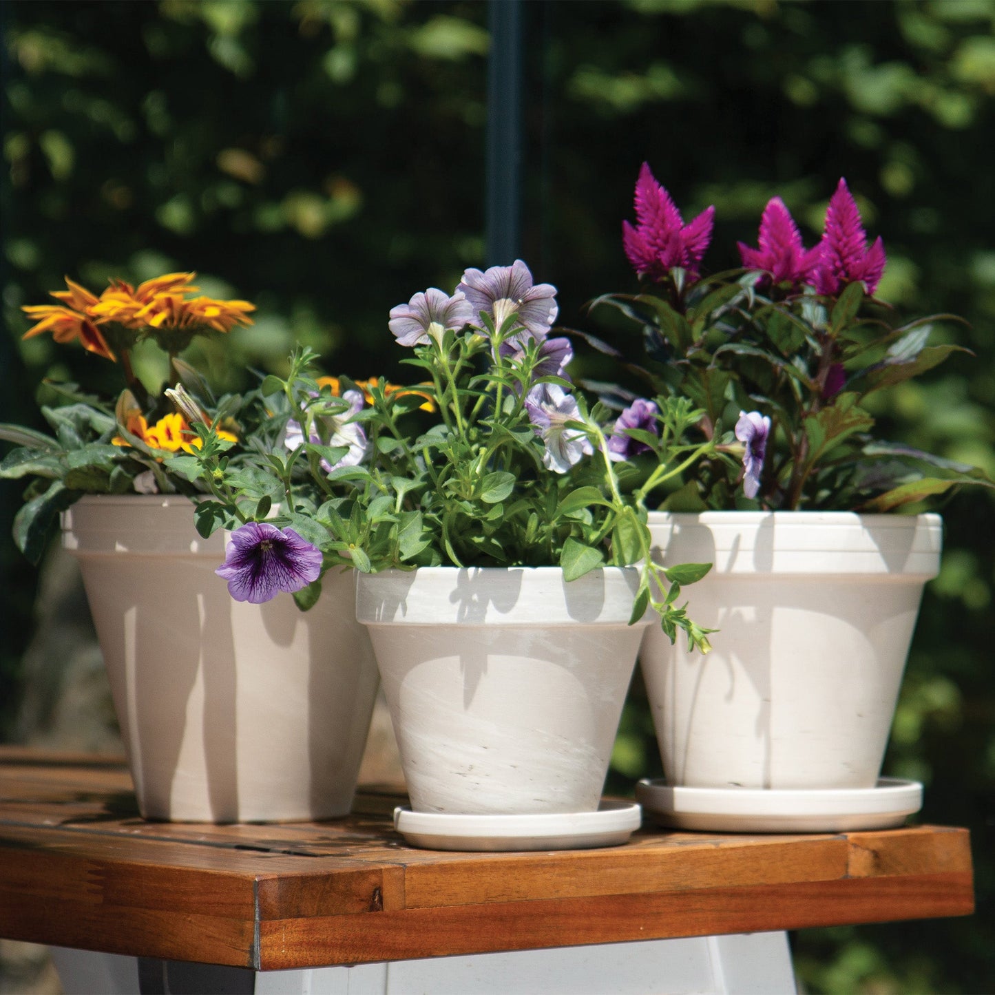 Standard white granite terracotta pot 