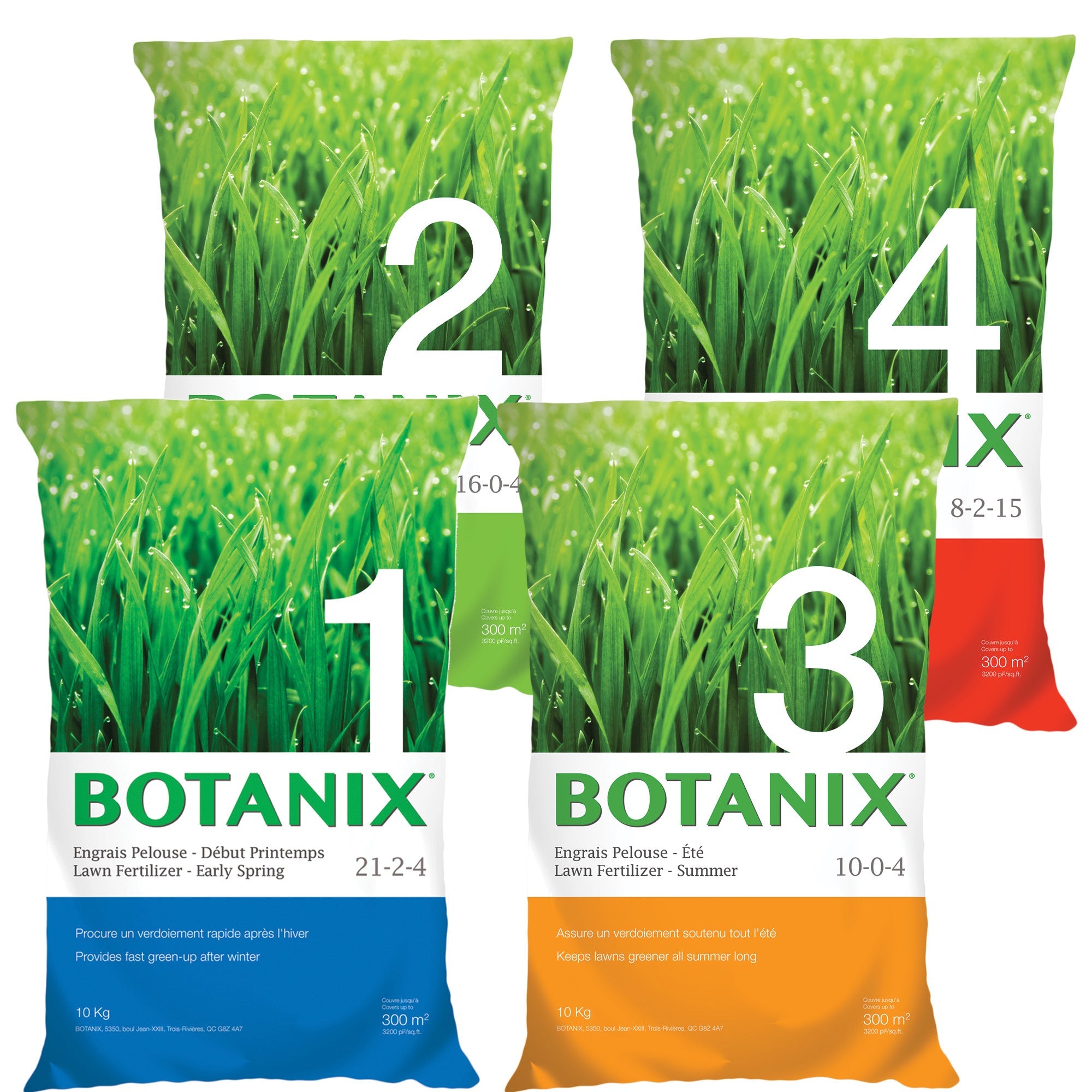 4 Step Lawn Fertilizer Program – Jardineries Botanix