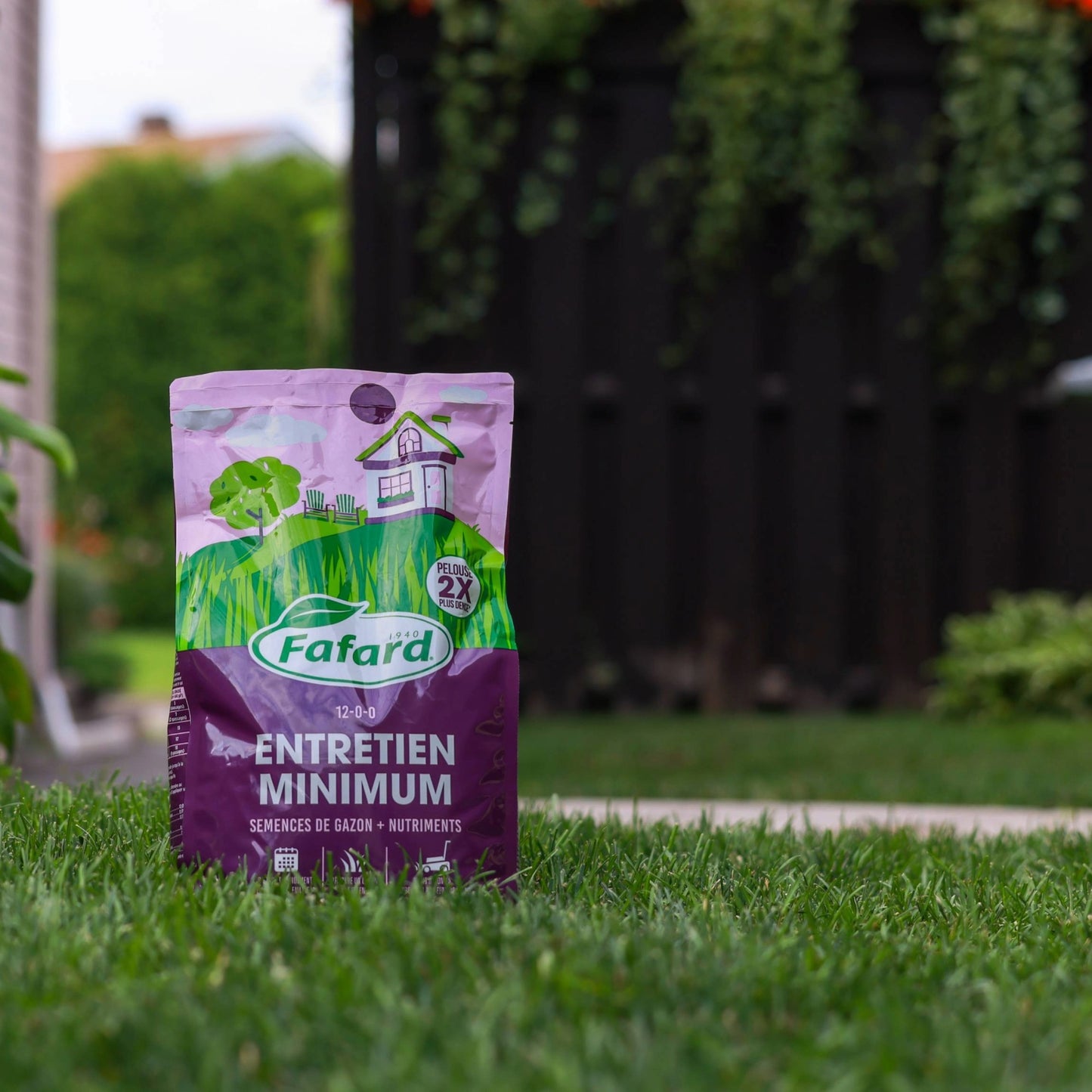 Semences à gazon + nutriments Entretien minimum Fafard
