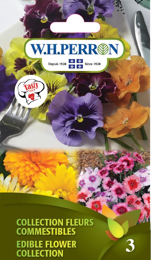 Collection fleurs comestibles : Calendula, Dianthus & Viola - Semences