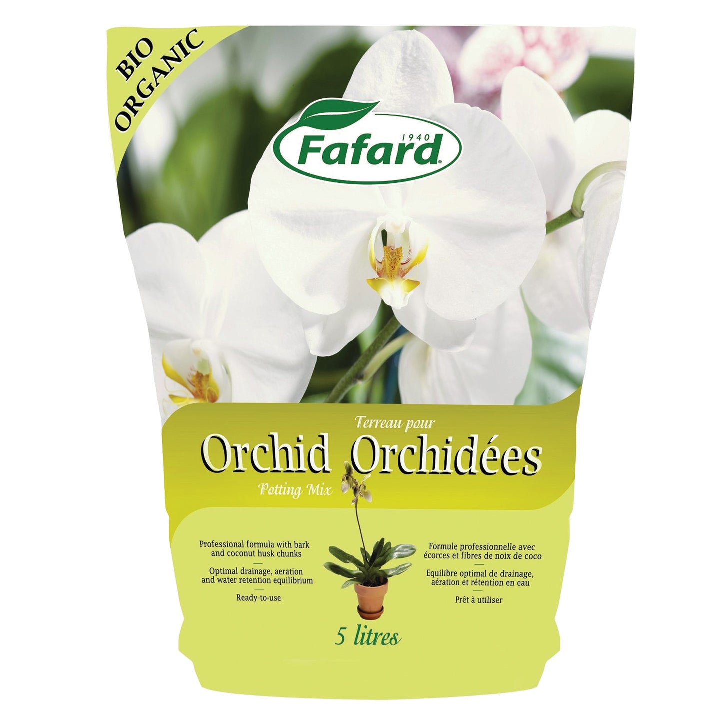 Terreau d'empotage pour Orchidées