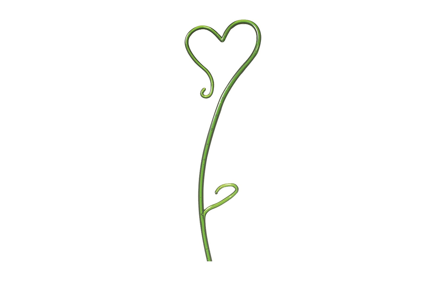 Heart-shaped orchid stake